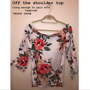 Off the shoulder tunic WORN ONCE